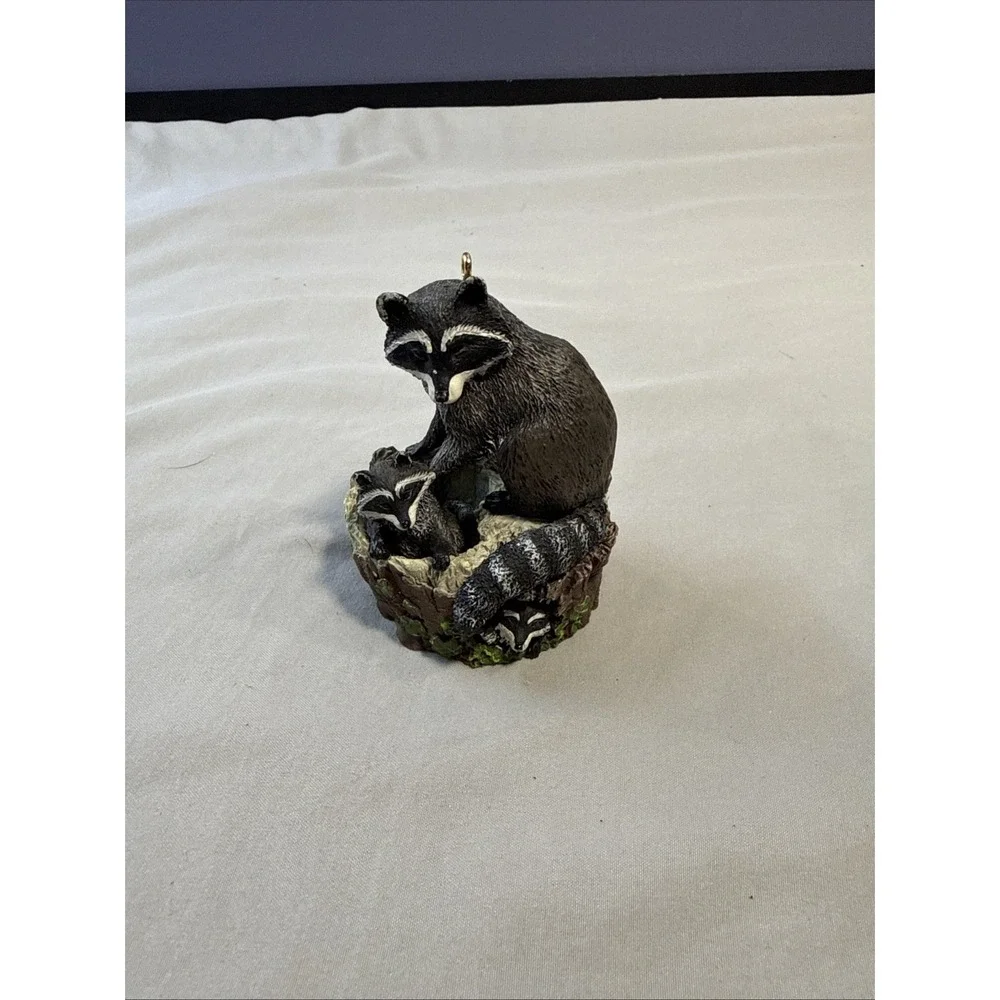 Hallmark Keepsake Ornament #3 Curious Raccoons Majestic Wilderness 1999